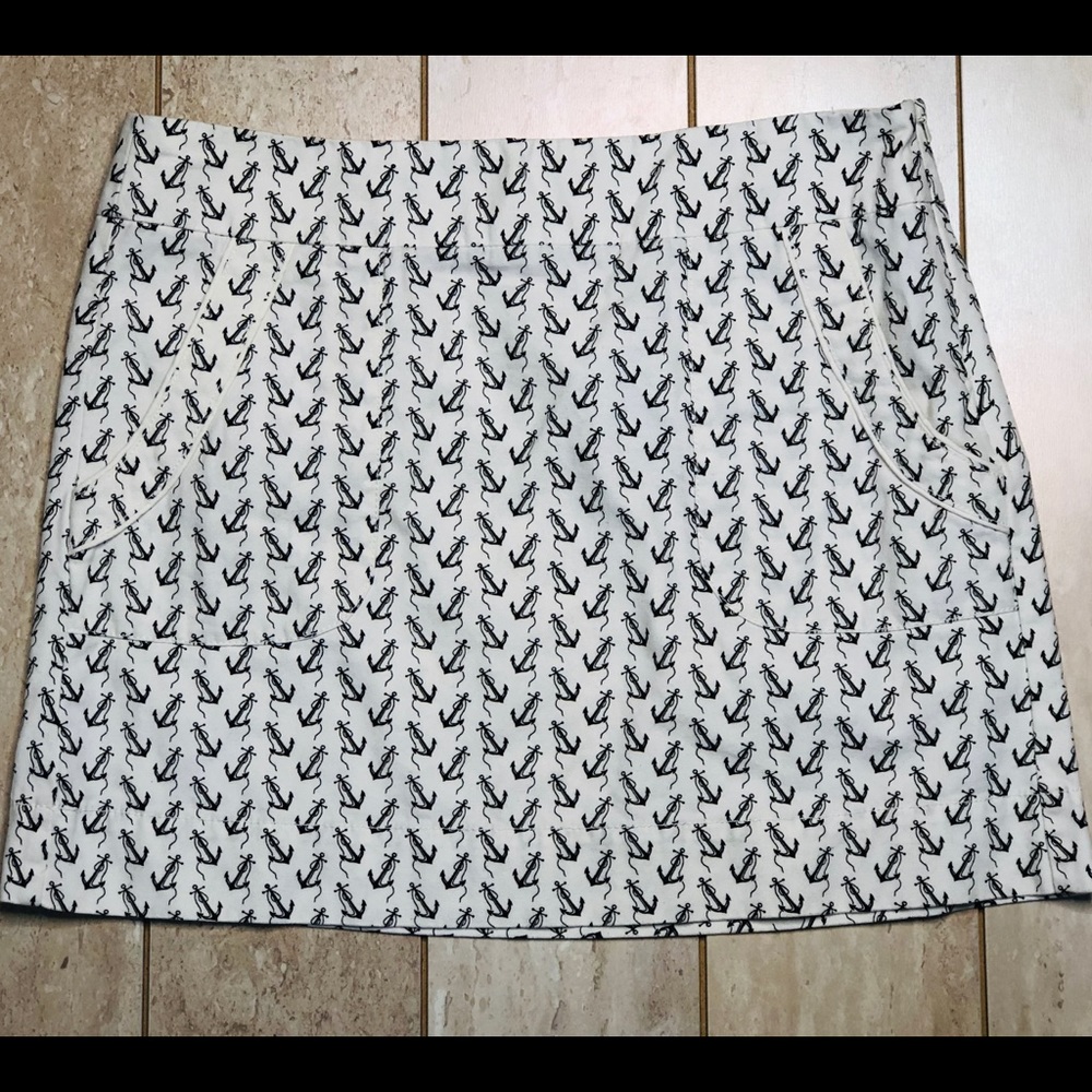 🔻🔥SALE🔥 J. CREW skirt white anchor size8 summer